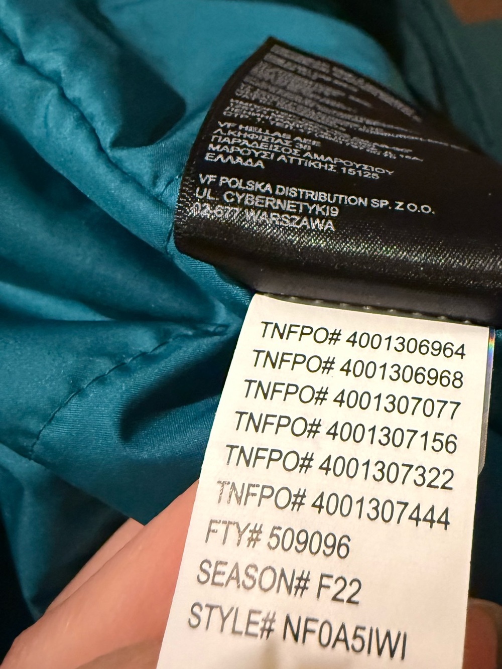 The North Face Carto Triclimate 3 in 1 DryVent Jacket Mens XXL Teal Blue Winter - Picture 10 of 10